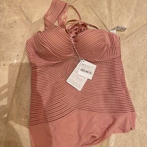 NWT la Perla Garnet Bodysuit in Blush